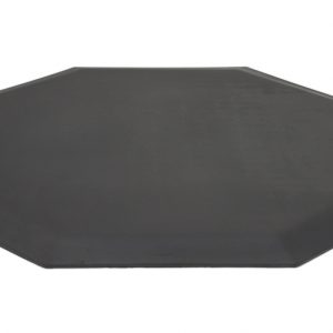 SmartCells octagonal black mat in a low front view